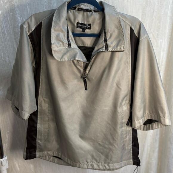 🚨$9🚨 Y2k Second Skin Silver Hydraproof Lightweight Shirt Jacket - Picture 1 of 11